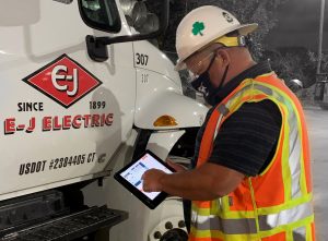 E-J Electric employee at work